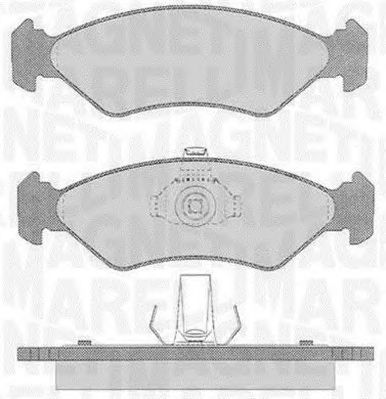 MAGNETI MARELLI 363916060250 -  Комплект тормозных колодок, дисковый тормоз